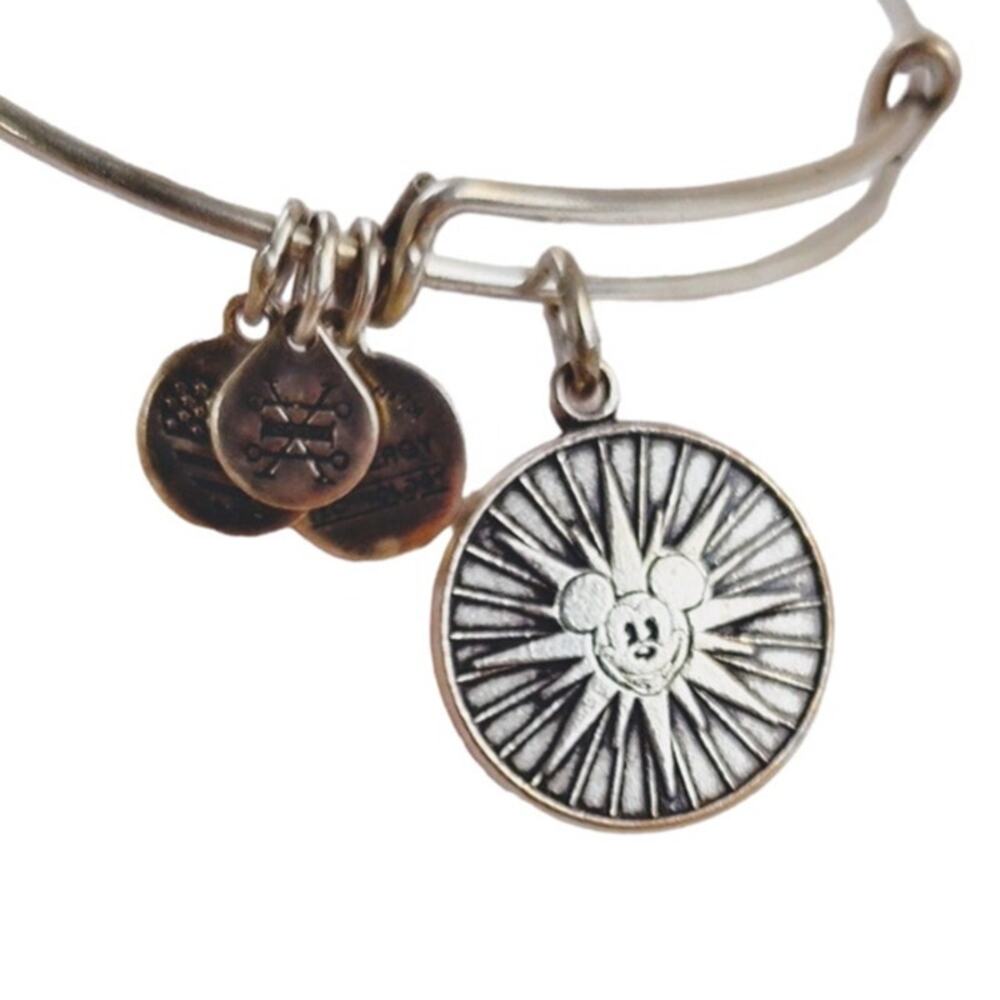 Disney Mickey's Fun Wheel Bangle By Alex and Ani - Silver Toned